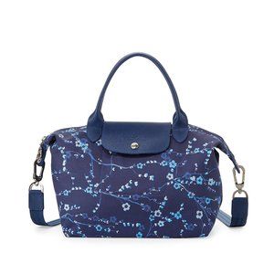 Longchamp Floral Handbag with Strap